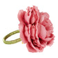 Silk Peony Flower Napkin Ring Holder (10 Count)- Dusty Rose/Mauve - CV Linens