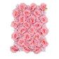 Silk Roses/Hydrangeas Flower Wall Backdrop Panel - Pink - CV Linens