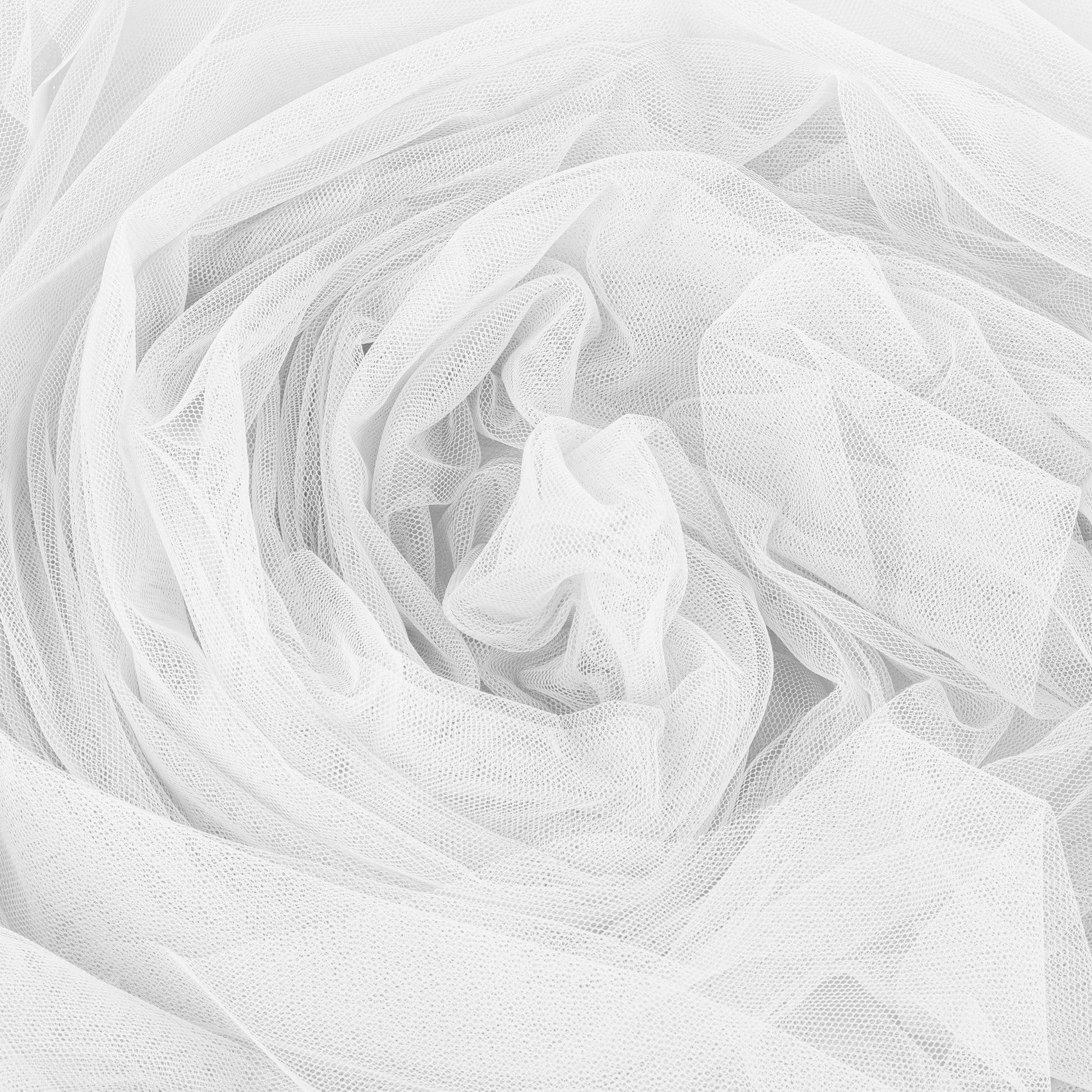 Soft Handfeel White Cotton Organza Tulle Fabric - China White