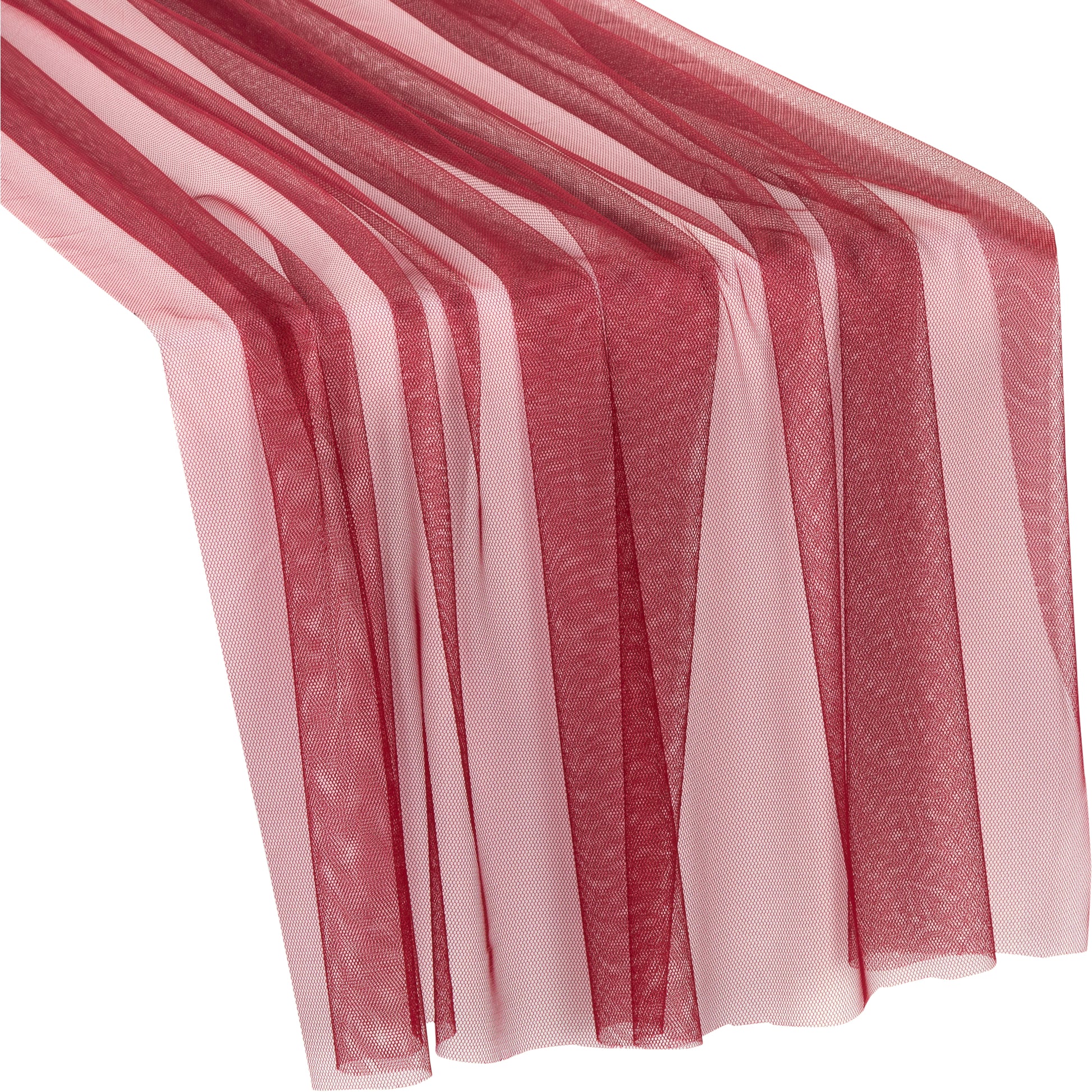Soft Tulle Table Runner Extra Long 30" x 16ft Burgundy CV Linens