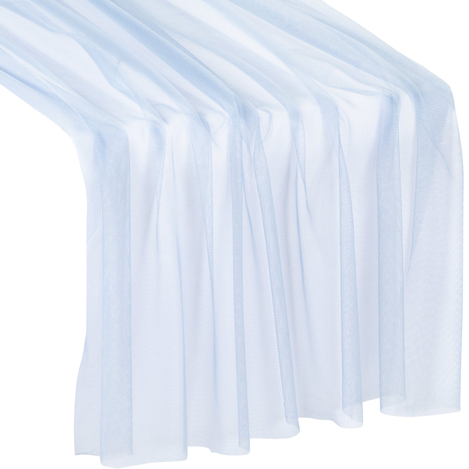 Soft Tulle Table Runner Extra Long 30" x 16ft - Dusty Blue