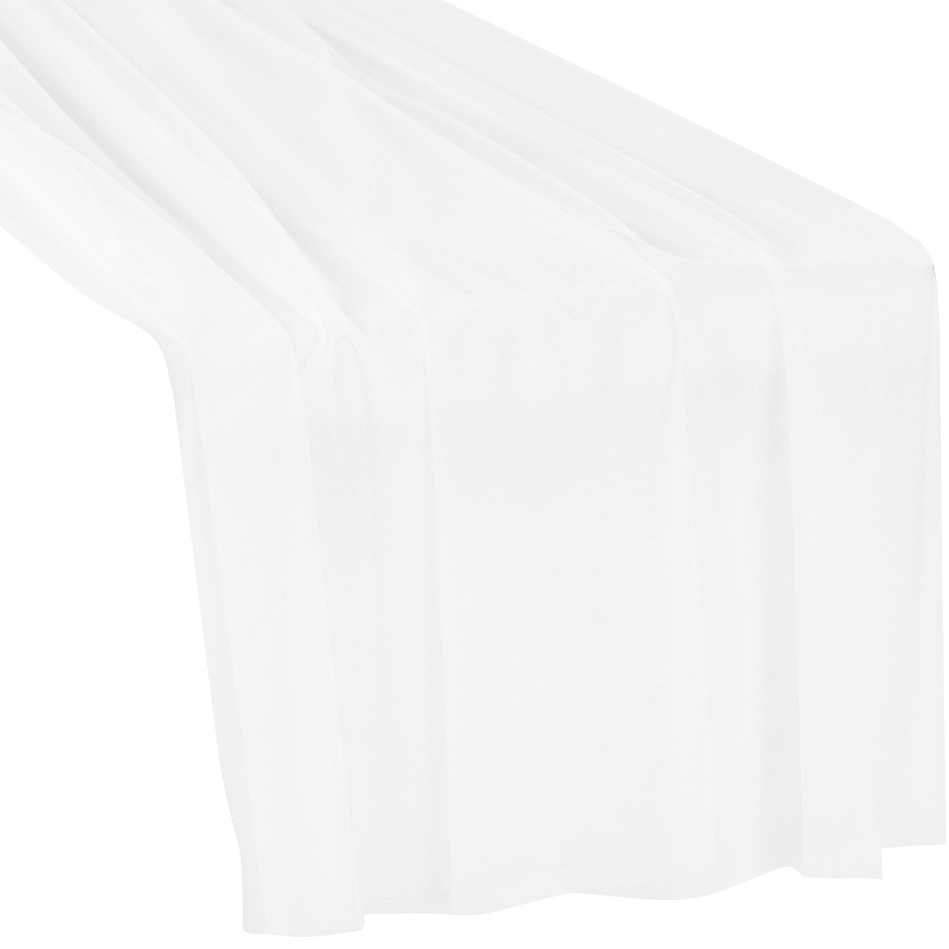 Soft Tulle Table Runner Extra Long 30" x 16ft - White