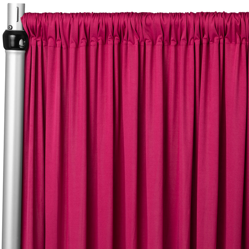 Spandex 4way Stretch Drape Curtain 12ft H x 60" W Fuchsia CV Linens
