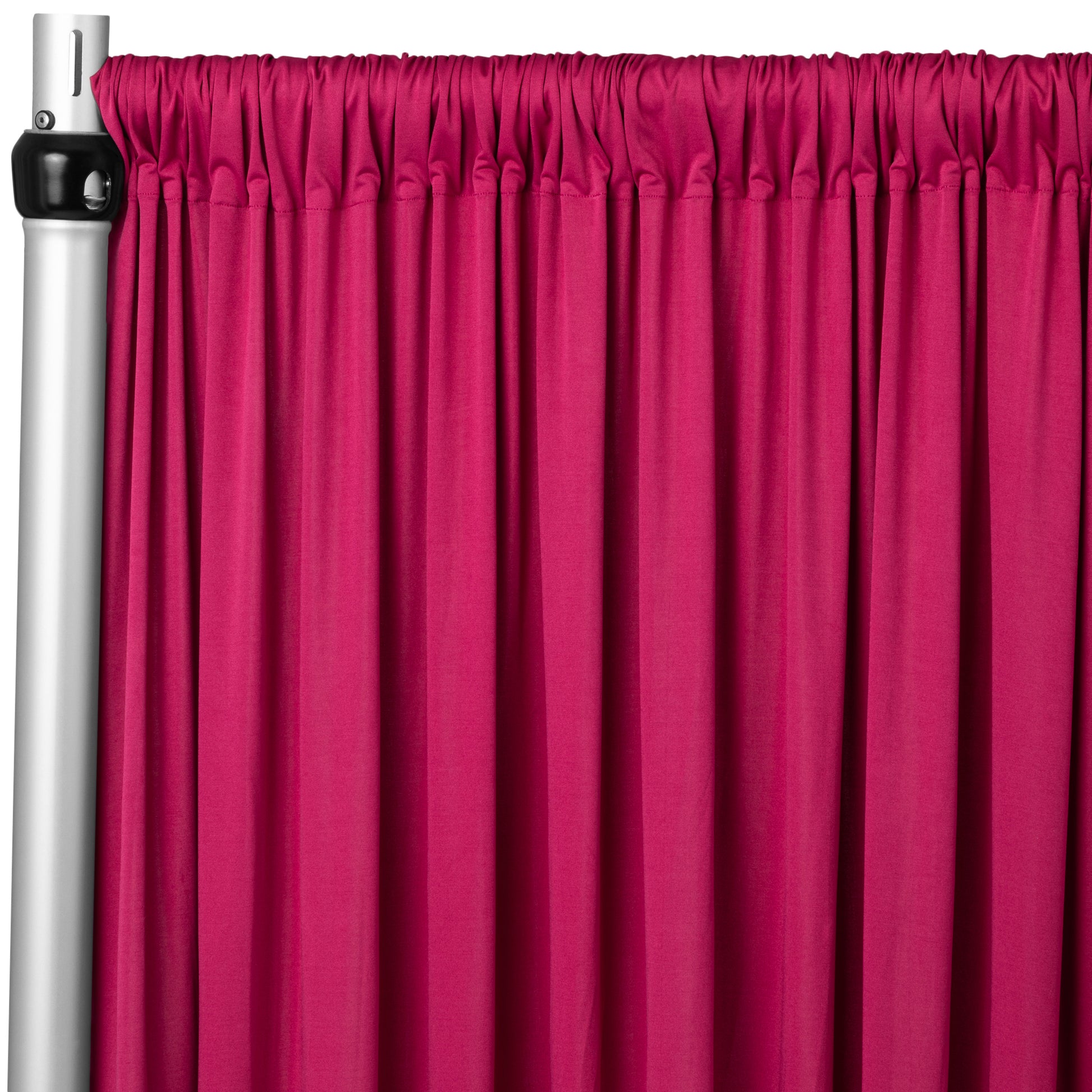 Spandex 4-way Stretch Backdrop Drape Curtain 18ft H x 60" W - Fuchsia