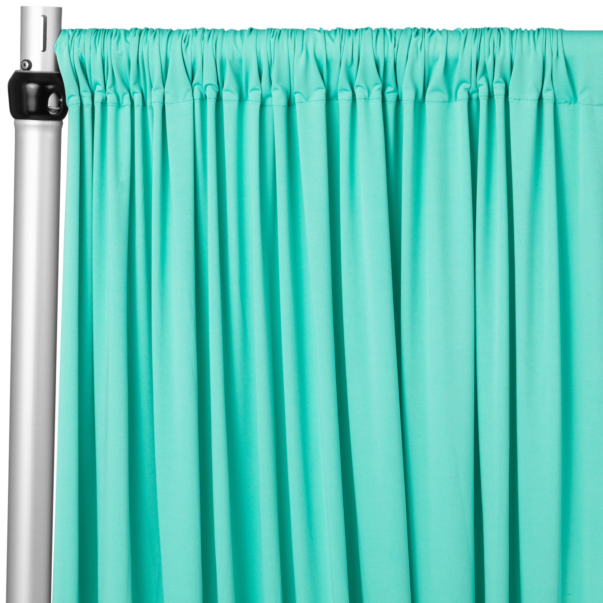 Spandex 4-way Stretch Drape Curtain 10ft H x 60" W - Turquoise