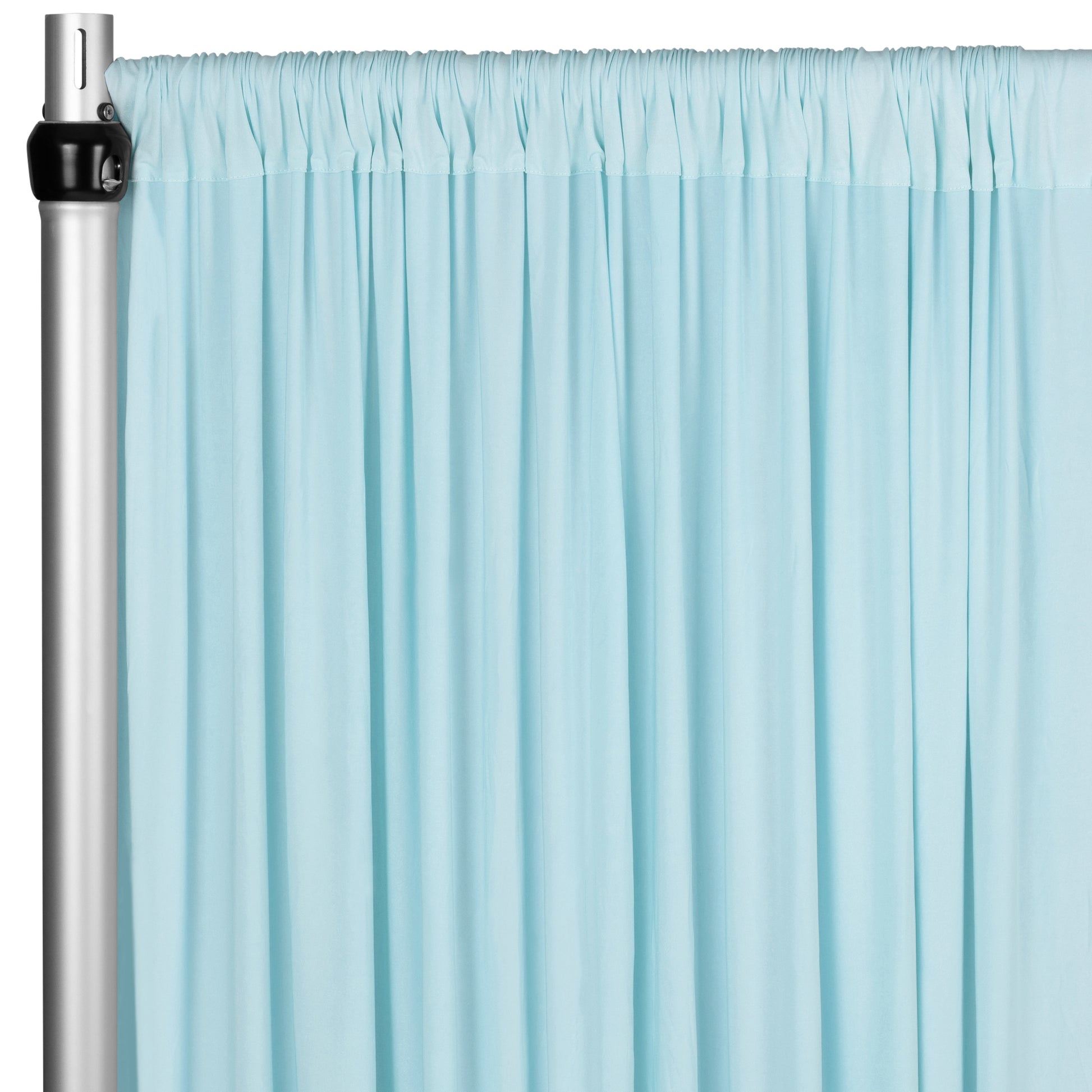 Spandex 4-way Stretch Backdrop Drape Curtain 16ft H x 60" W - Baby Blue