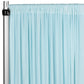 Spandex 4-way Stretch Drape Curtain 14ft H x 60" W - Baby Blue - CV Linens
