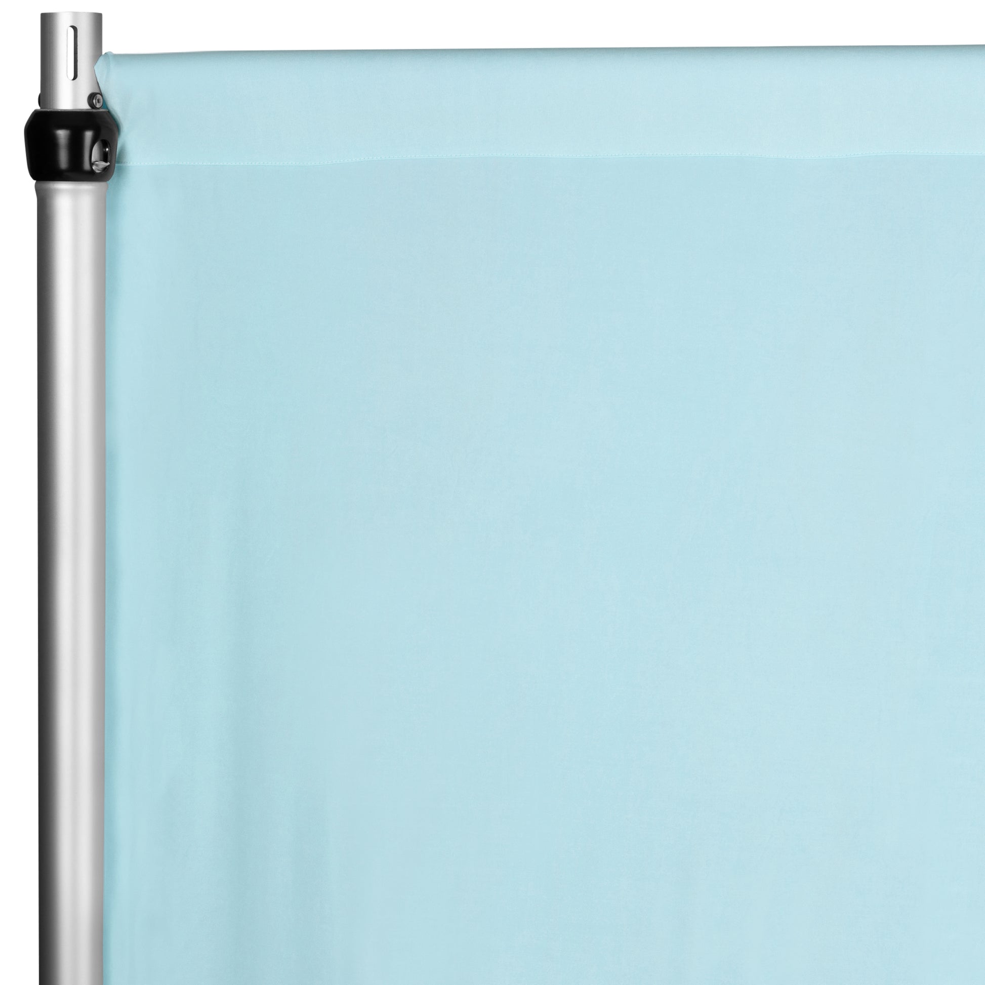 Spandex 4-way Stretch Drape Curtain 12ft H x 60" W - Baby Blue - CV Linens