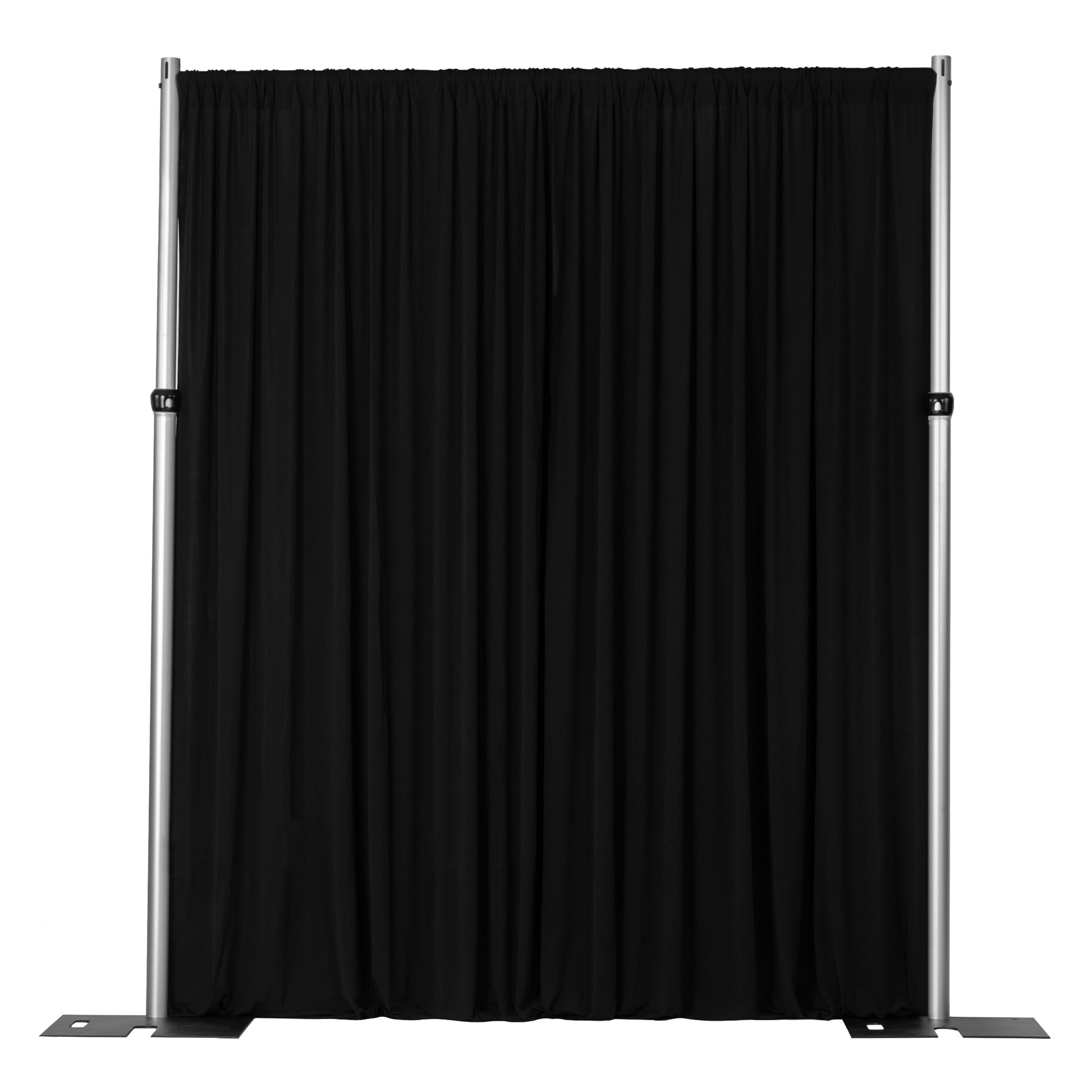 Spandex 4-way Stretch Drape Curtain 12ft H x 60" W - Black - CV Linens