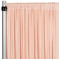 Spandex 4-way Stretch Drape Curtain 10ft H x 60" W - Blush/Rose Gold - CV Linens