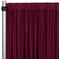 Spandex 4-way Stretch Drape Curtain 10ft H x 60" W - Burgundy - CV Linens