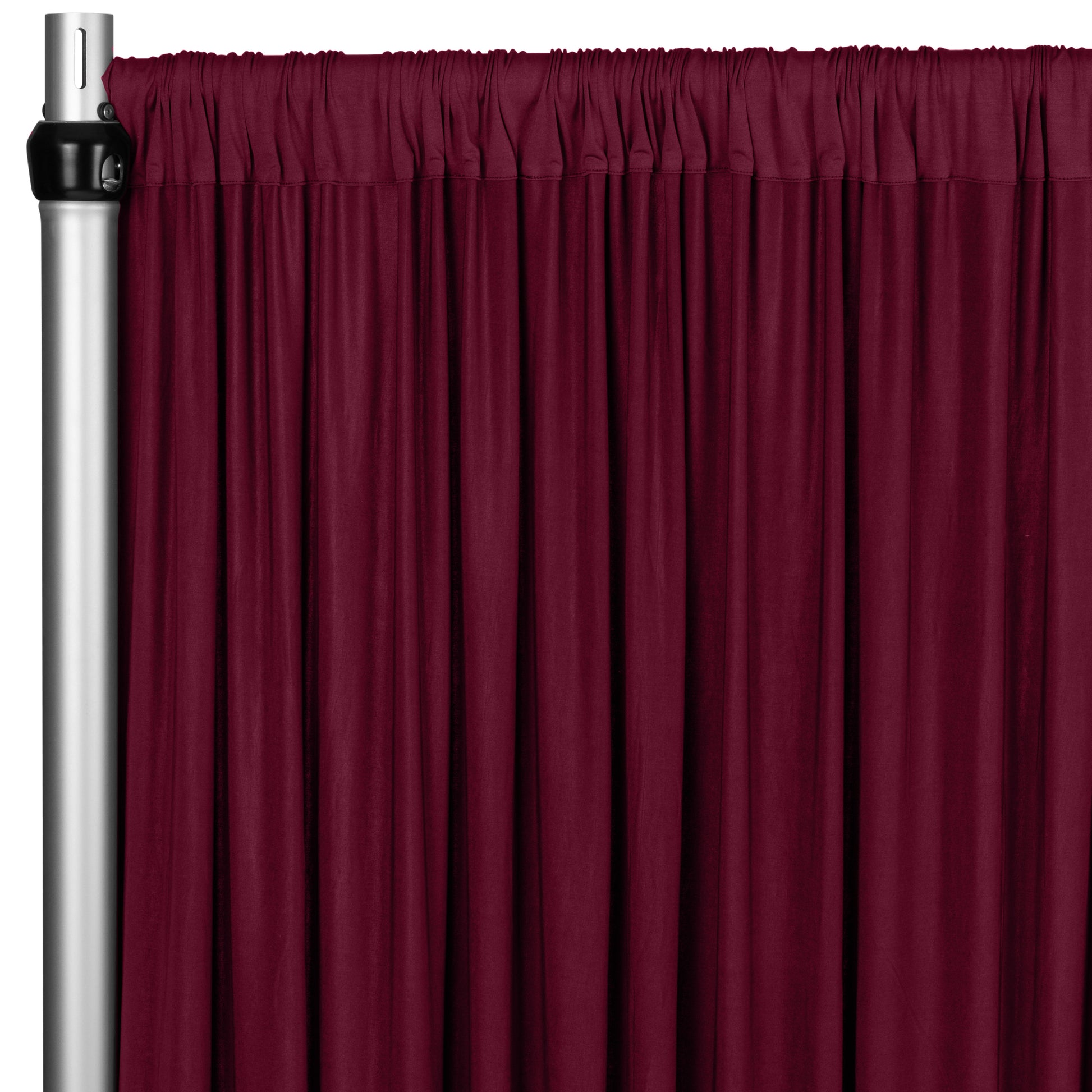 Spandex 4-way Stretch Backdrop Drape Curtain 18ft H x 60" W - Burgundy