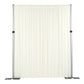 Spandex 4-way Stretch Drape Curtain 10ft H x 60" W - Ivory - CV Linens