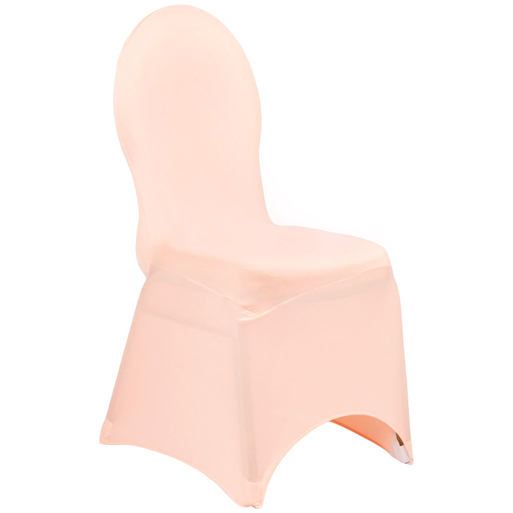 Spandex Banquet Chair Cover - Blush/Rose Gold - CV Linens