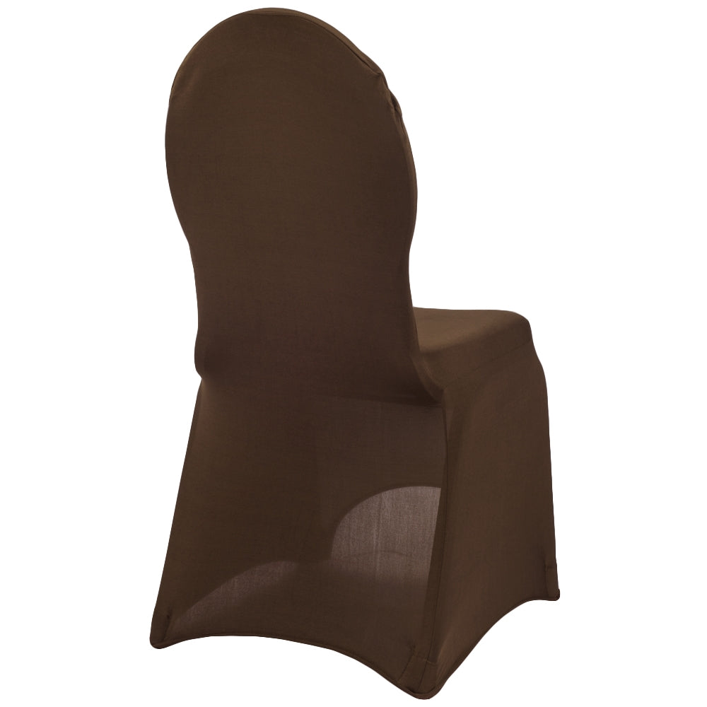 Spandex Banquet Chair Cover - Chocolate Brown- CV Linens