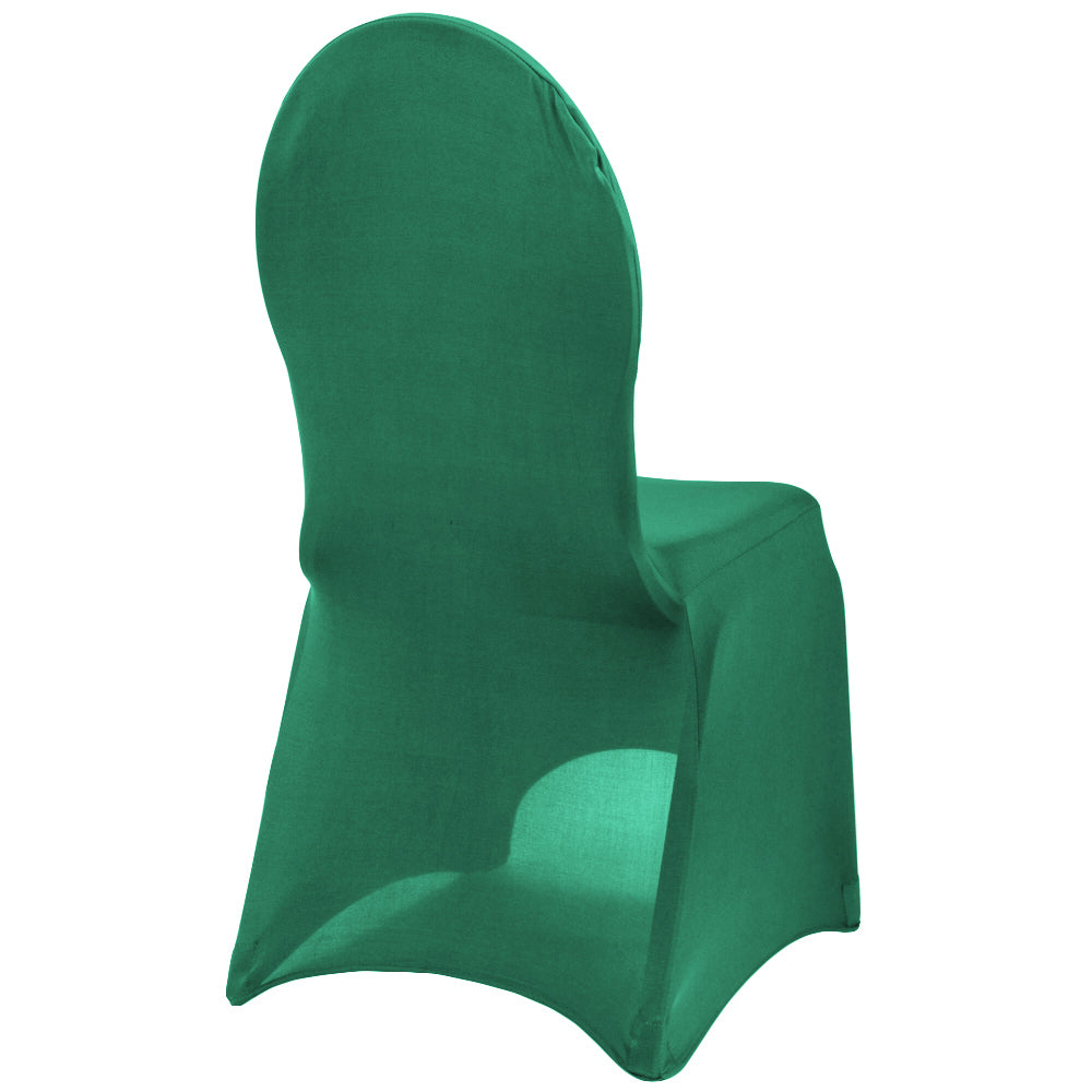 Spandex Stretch Banquet Chair Cover - Emerald Green - CV Linens