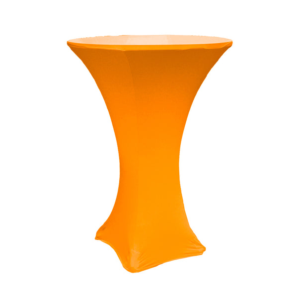 Orange Spandex Cocktail Table Cover
