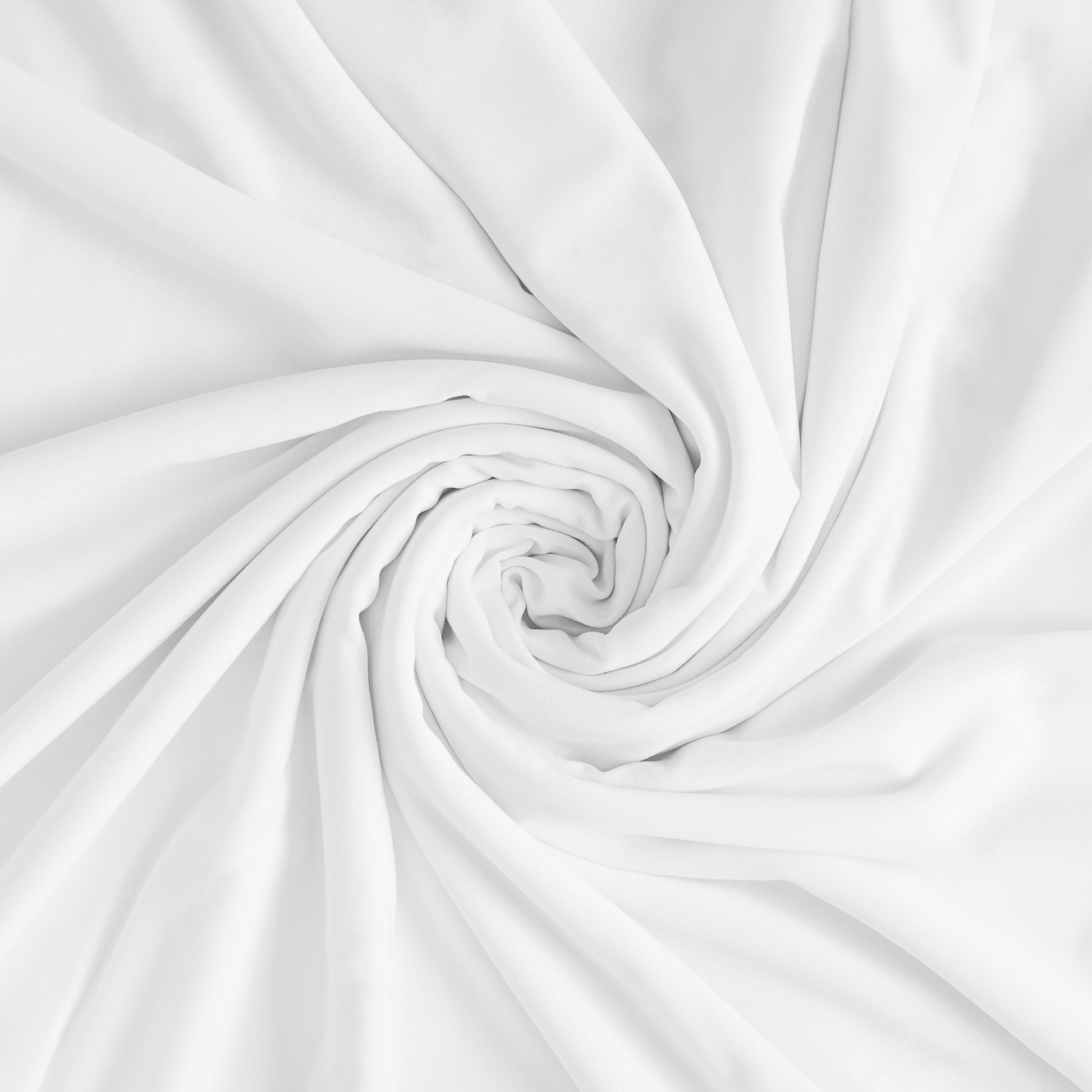 White Crepe Back Satin Fabric 58/60 Inches Wide by The Yard