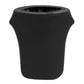 Spandex Stretch Trash Bin Cover 32 Gallon Round - Black - CV Linens
