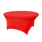 5FT Round Spandex Table Cover - Red - CV Linens