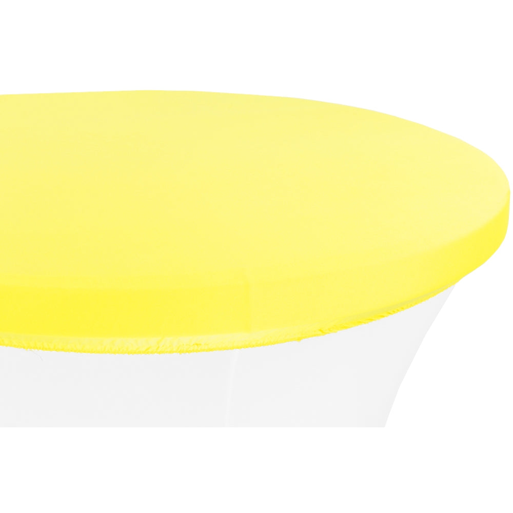 Spandex Table Topper/Cap 30"-36" Round - Bright Yellow - CV Linens