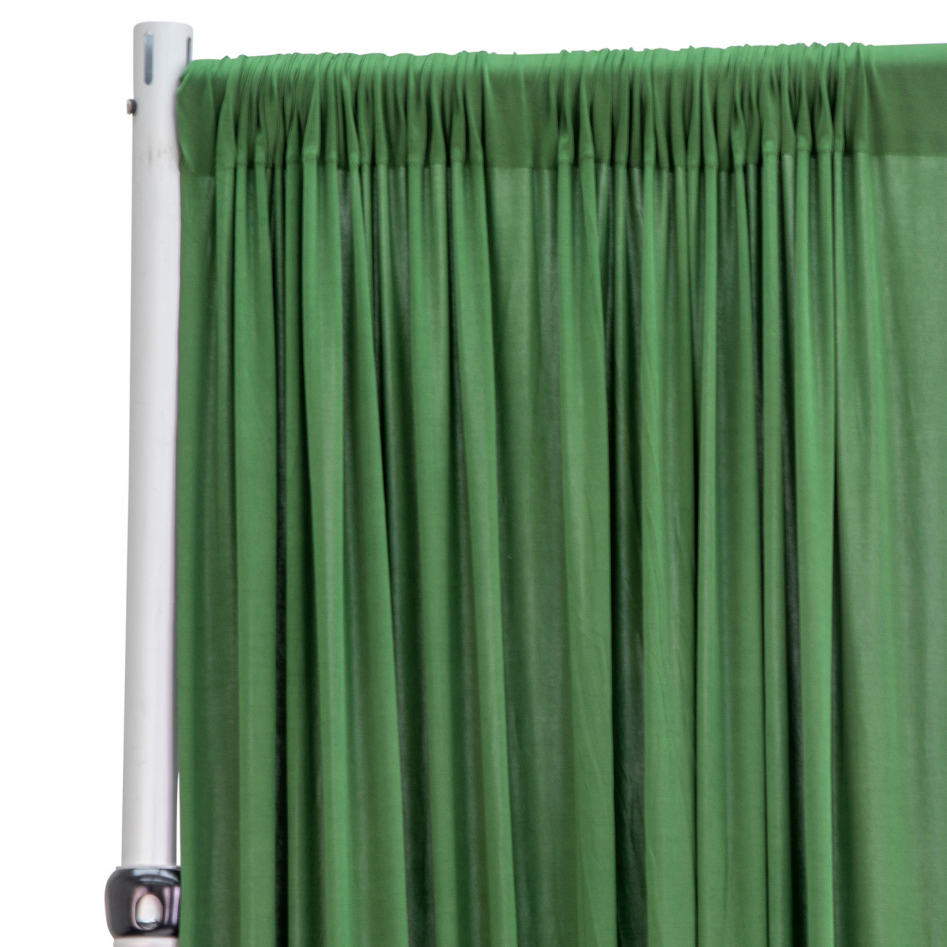 Spandex 4-way Stretch Backdrop Drape Curtain 12ft H x 60" W - Willow Green