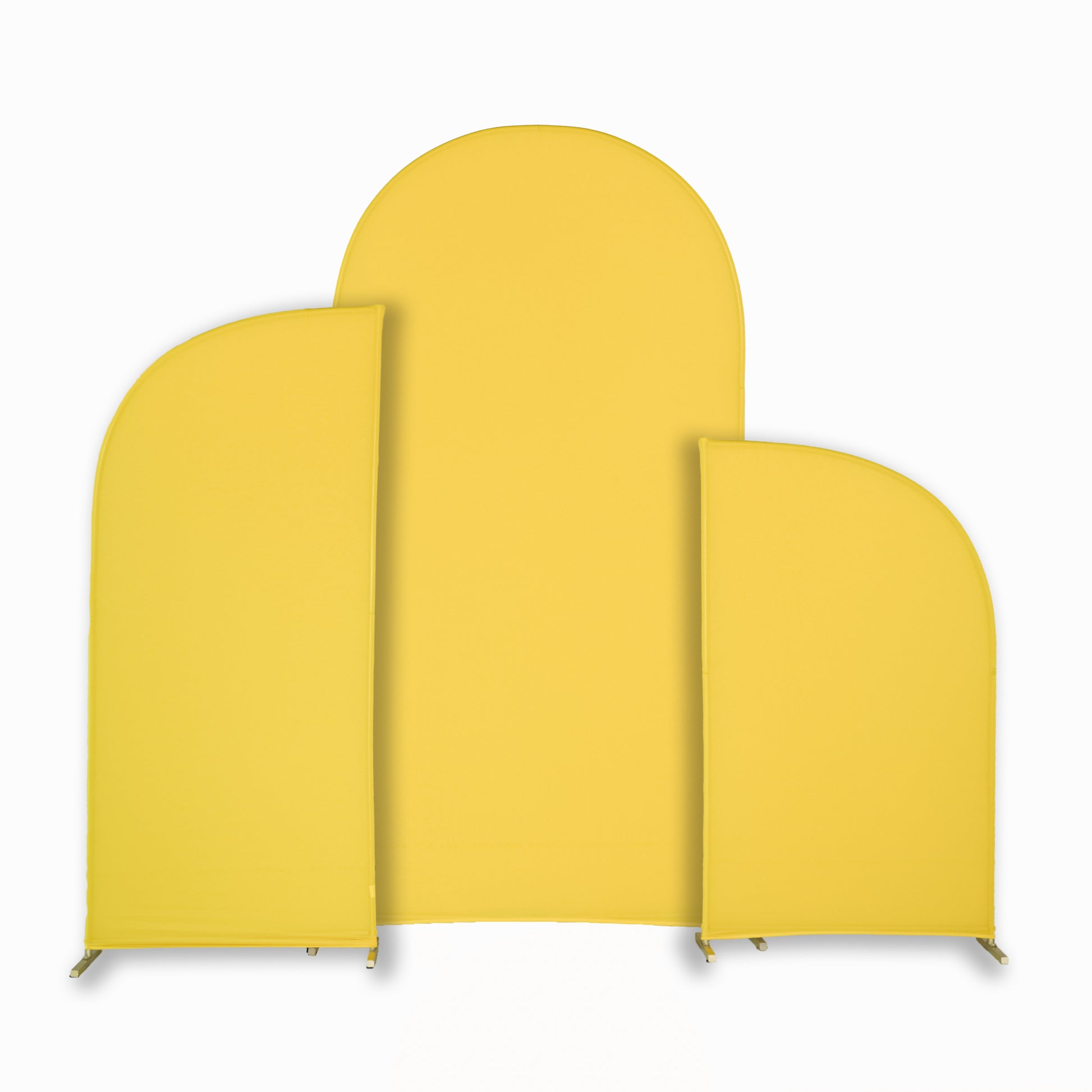 Spandex Arch Covers for Chiara Frame Backdrop 3pc/set - Canary YellowSpandex Arch Covers for Chiara Frame Backdrop 3pc/set - Canary Yellow