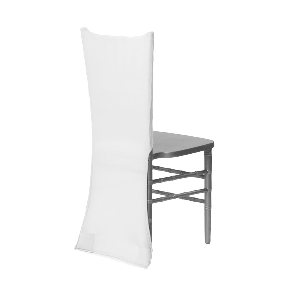 Spandex Chiavari Chair Back Cover - White - CV Linens