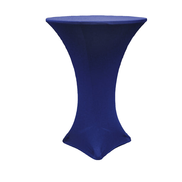 Navy Blue Spandex Cocktail Table Cover