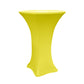 Spandex Cocktail Table Cover 36" Round - Bright Yellow - CV Linens