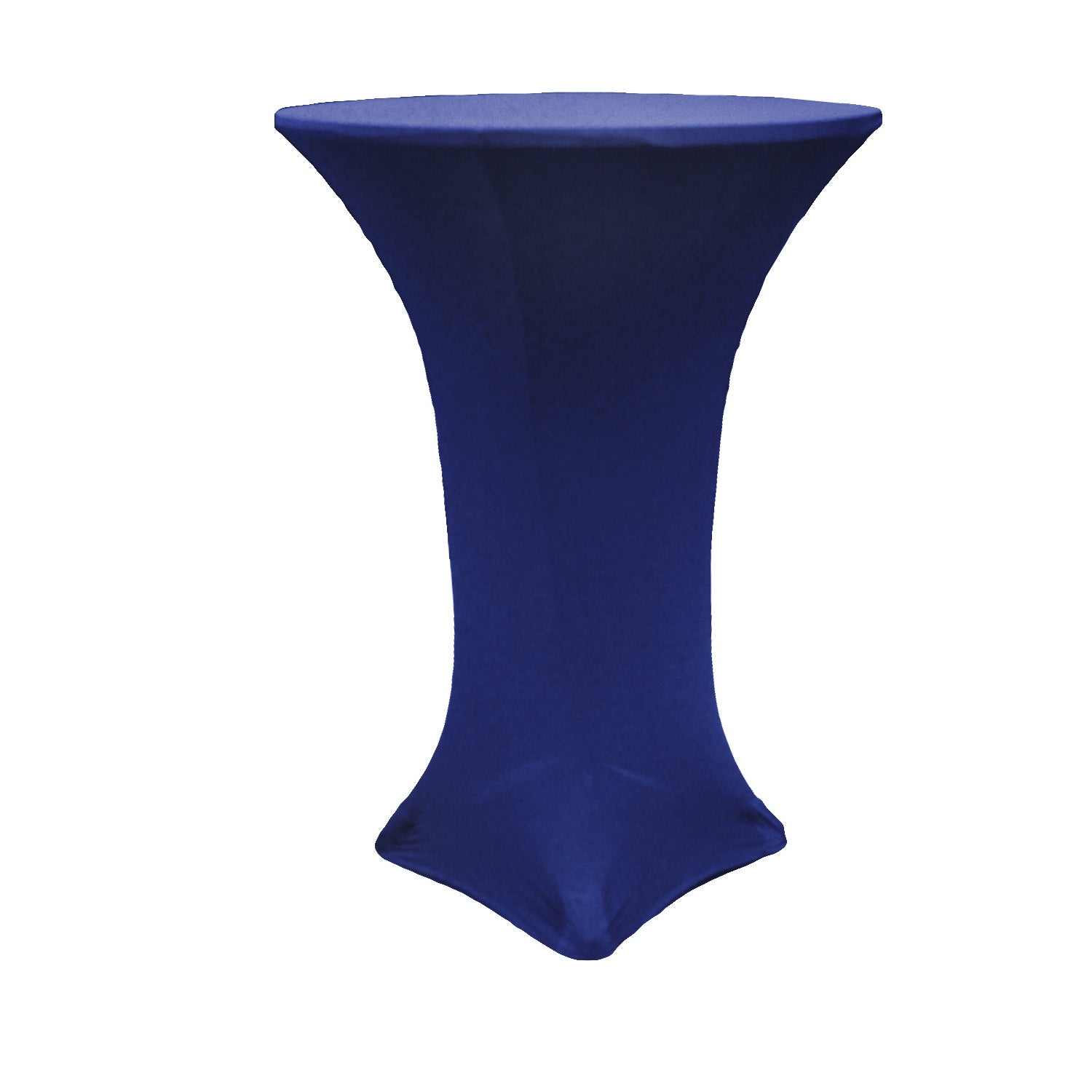 Spandex Cocktail Table Cover 36" Round - Navy Blue - CV Linens