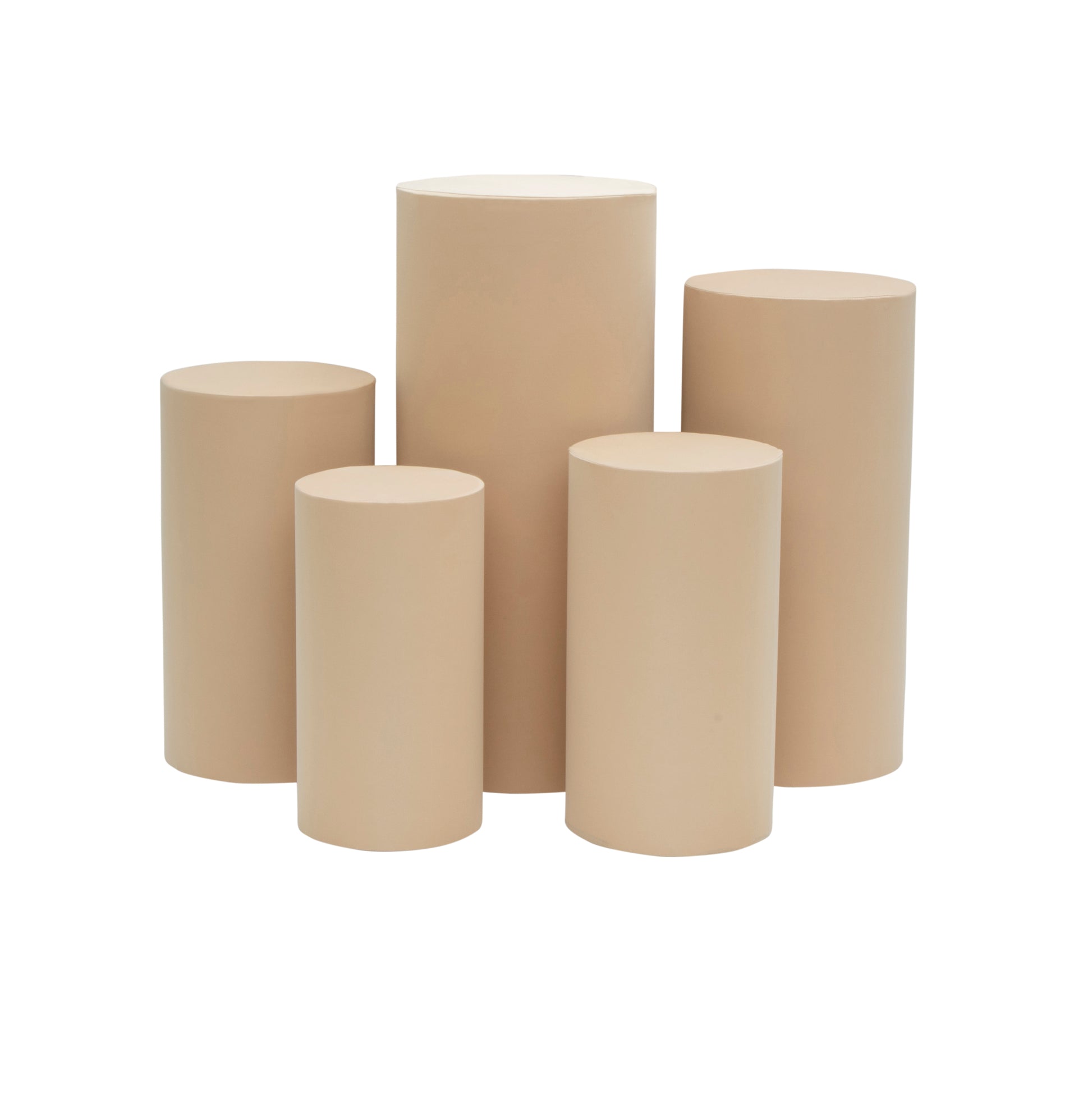 QUARKZMAN Set Di 3 Copri Base Cilindrici Tonalità Argento, Copri Piedistallo Per Decorazioni Feste Matrimoni Compleanni, Contiene Solo Copri Cilindri (Tessuto Foil - Piccolo QUARKZMAN Set Di 3 Copri Base Cilindrici Tonalità Argento, Copri Piedistallo Per Decorazioni Feste Matrimoni Compleanni, Contiene Solo Copri Cilindri (Tessuto Foil - Piccolo