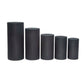 Spandex Pillar Covers for Metal Cylinder Pedestal Stands 5 pcs/set - Black