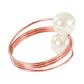 Spiral Faux Pearl Napkin Ring - Blush/Rose Gold - CV Linens
