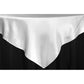 Square 54" Satin Table Overlay - White - CV Linens