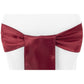 Standard Satin Chair Sash - Burgundy - CV Linens