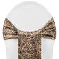 Standard Satin Chair Sash - Leopard - CV Linens