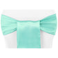 Standard Satin Chair Sash - Light Turquoise - CV Linens