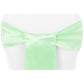 Standard Satin Chair Sash - Mint Green - CV Linens