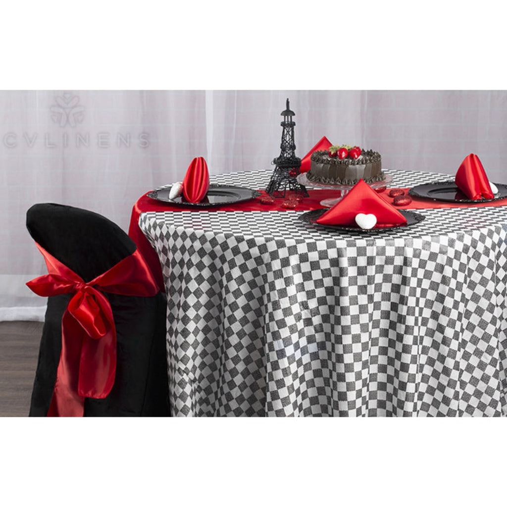 cute 90's setup with Standard Satin Chair Sash - Red
