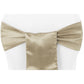 Standard Satin Chair Sash - Taupe - CV Linens