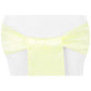Standard Satin Chair Sash - Yellow - CV Linens