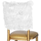 Swirl Chiavari Chair Cap - White - CV Linens