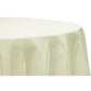 Taffeta Tablecloth 132" Round - Ivory - CV Linens