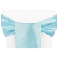 Taffeta Chair Sash/Tie - Baby Blue - CV Linens
