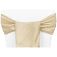 Taffeta Chair Sash/Tie - Champagne - CV Linens
