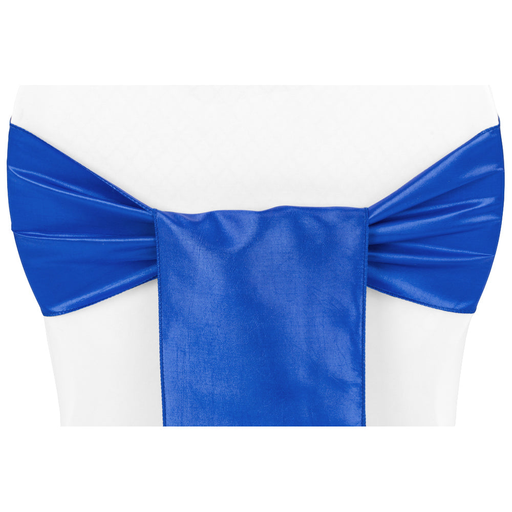 Taffeta Chair Sash/Tie - Royal Blue - CV Linens