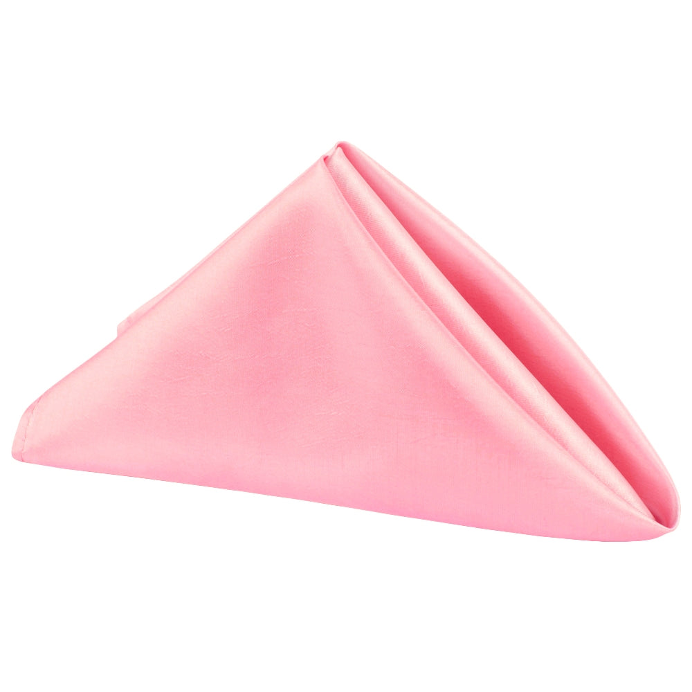 Taffeta Napkin 20"x20" - Pink - CV Linens