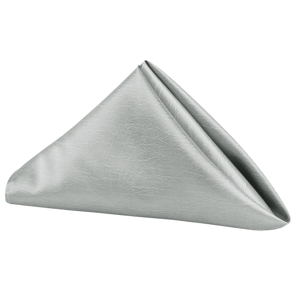 Taffeta Napkin 20"x20" - Gray/Silver - CV Linens