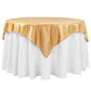 Taffeta Table Overlay Topper 54"x54" Square - Gold - CV Linens